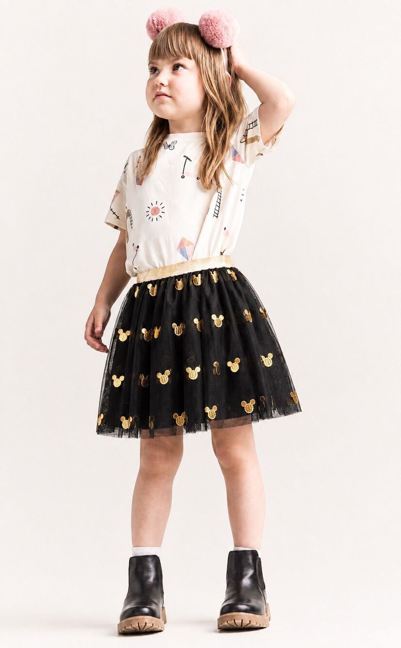 NWOT Hannah Andersson DISNEY black tulle skirt, Sz 8, $78 B12
